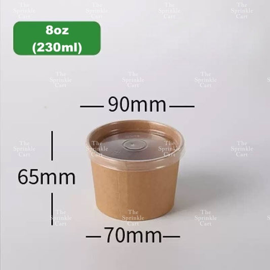 Kraft Paper Tub with Lid  TSC