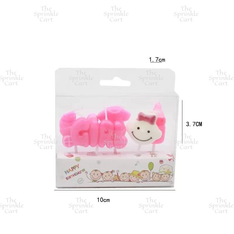 Candle Clipart Cartoon Cute Birthday Party Candle for Kids Cake Decoration Topper