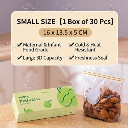 Pull up Food Grade Transparent Zip Sealing Bag for Food Packaging TSC