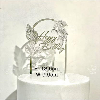 Acrylic Happy Birthday Happy Anniv & Baby Shower Cake Topper Birthday Wedding Party Decoration TSC