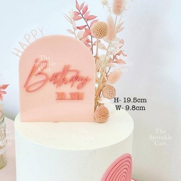 Acrylic Happy Birthday Happy Anniv & Baby Shower Cake Topper Birthday Wedding Party Decoration TSC