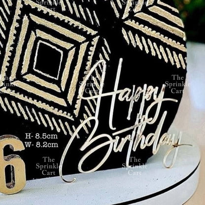 Acrylic Happy Birthday Happy Anniv & Baby Shower Cake Topper Birthday Wedding Party Decoration TSC