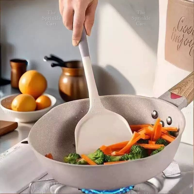 Long Handle Non-Stick Silicone Spatula Ladle Turner Skimmer Kitchen Tool TSC