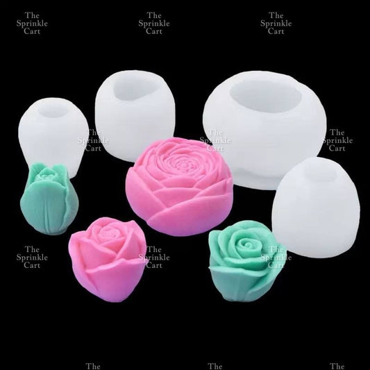 Flower Theme Silicone  Chocolate Fondant Molder Resin Cake Jelly Baking Supply Decoration