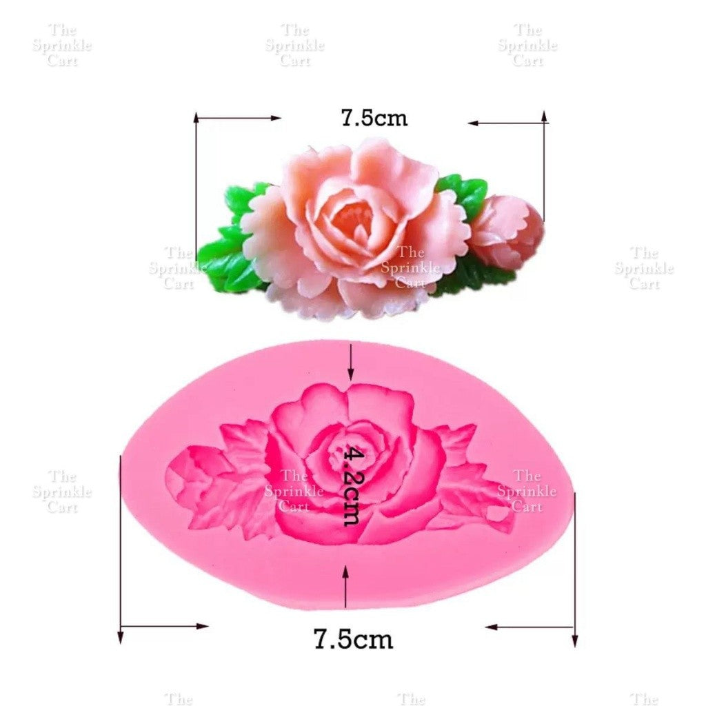 Flower Theme Silicone  Chocolate Fondant Molder Resin Cake Jelly Baking Supply Decoration