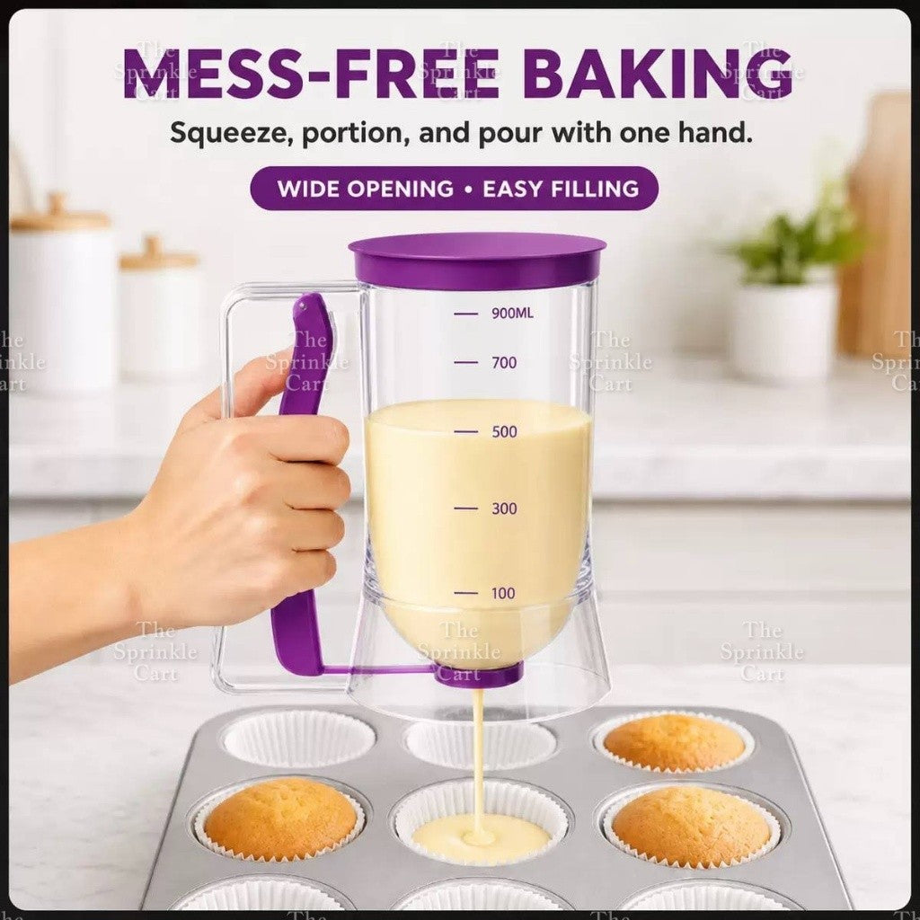 Handheld Cake and Pastry Batter Measuring Cup and Dispenser TSC