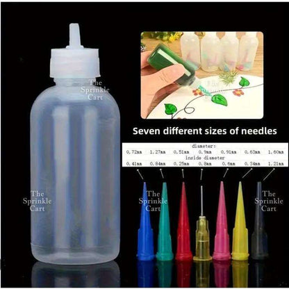 50ml Dispensing Plastic Bottle with Needle and Nozzle for Cake Decoration and DIY Arts TSC