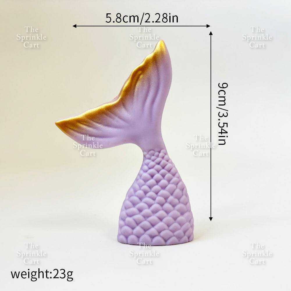 Mermaid Theme Toy Topper Silicone Molder Stencil for Cake Decoration TSC