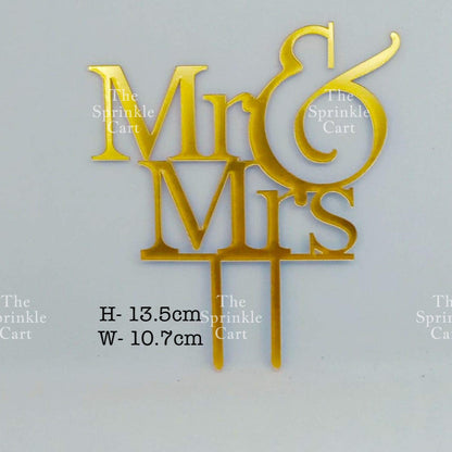 Floral Acrylic Topper Birthday Anniversary Bride to be Mr & Mrs Wedding Anniversary