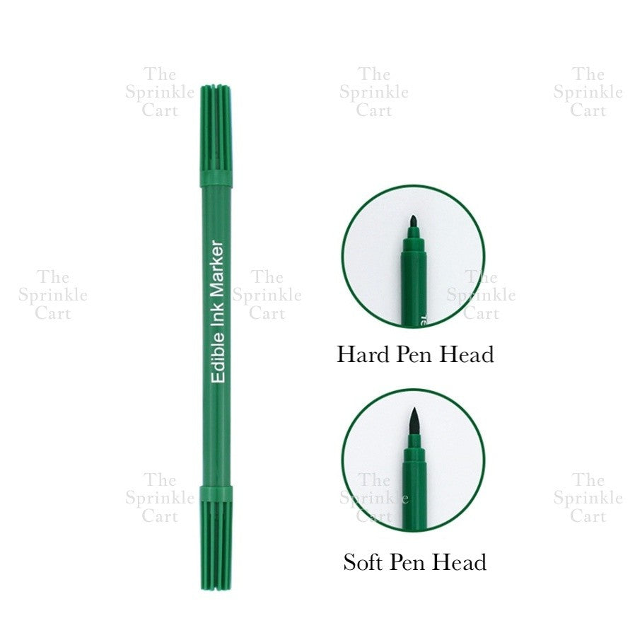 Edible Pigment Dual Tip Writing Pen and Metallic Edible Brush Cake Macaron Decoration TSC