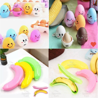 Banana and Egg Plastic Container for Food Snack Packaging TSC