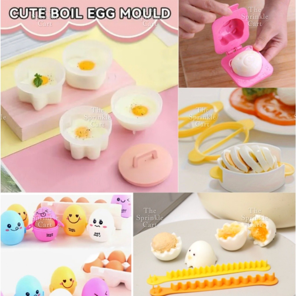 Creative Boiled Egg Molder Cutter and Egg Case TSC