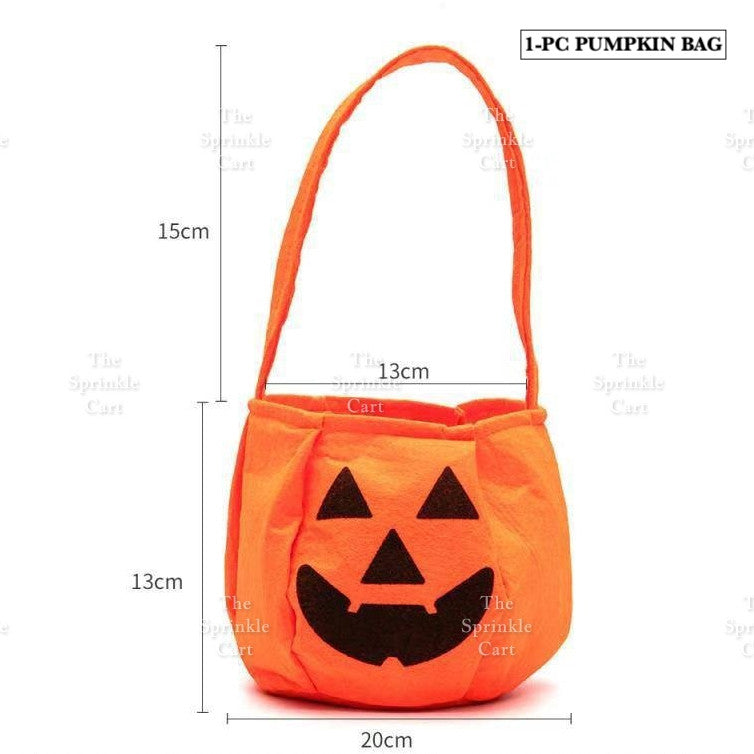 Trick or Treat Goodie Candy Bag and Bucket for Adult Children Halloween Party TSC