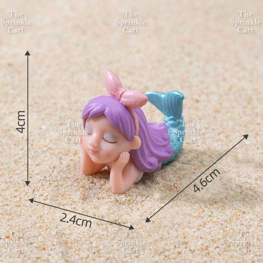 Mermaid Theme Toy Topper Silicone Molder Stencil for Cake Decoration TSC