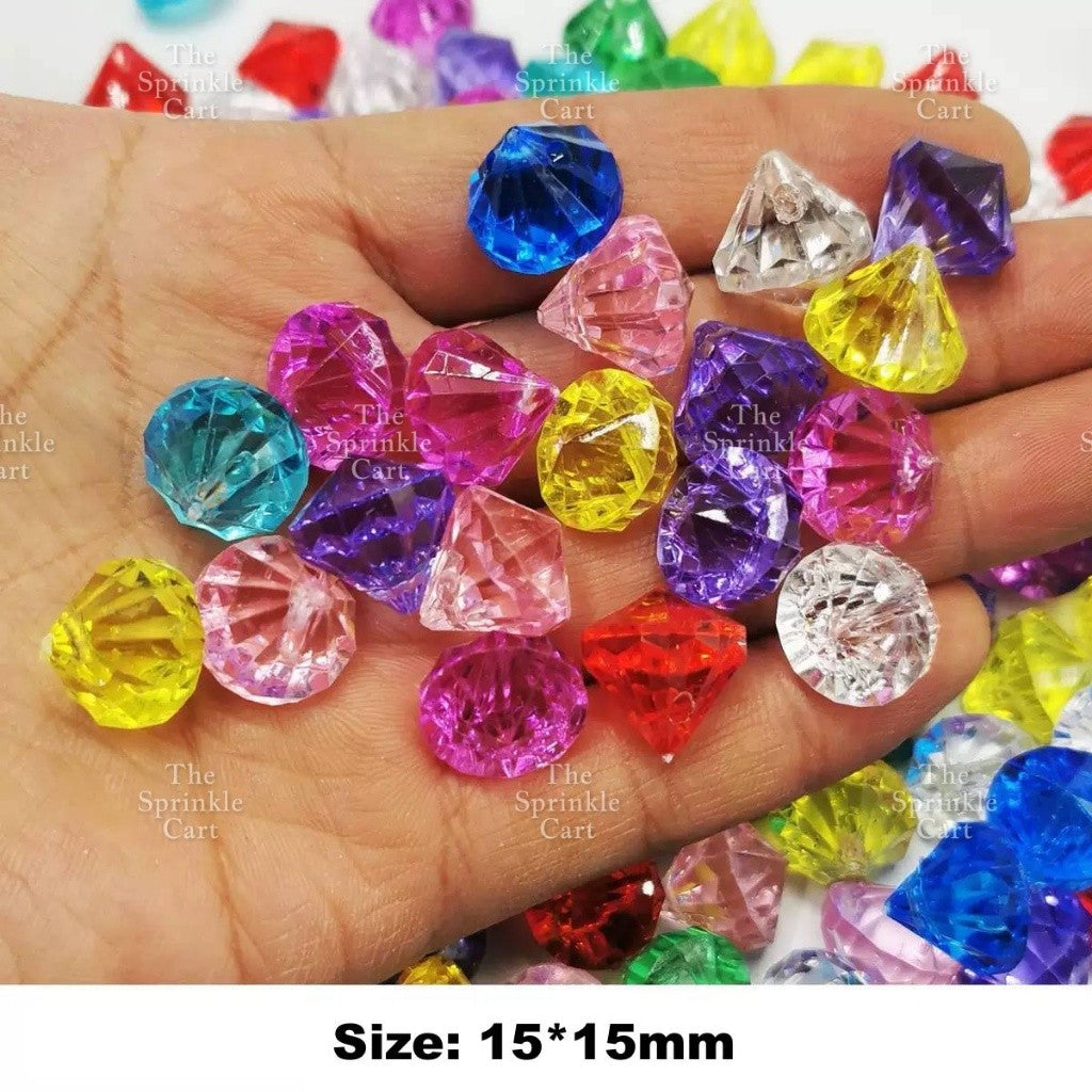 Translucent Crystal Resin Charms Toppers for DIY Cake Decoration Arts and Crafts TSC