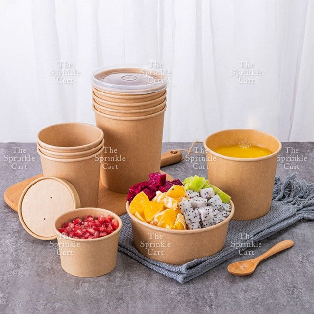 Kraft Paper Tub with Lid  TSC