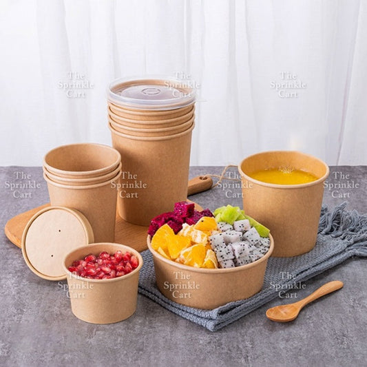 Kraft Paper Tub with Lid  TSC