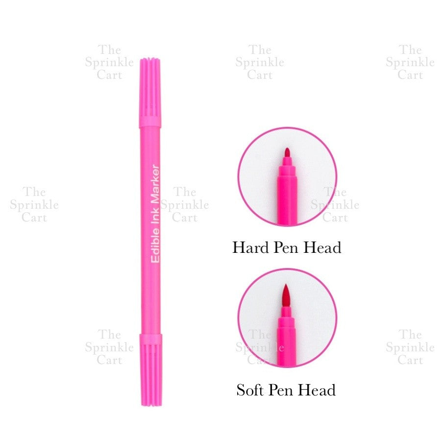 Edible Pigment Dual Tip Writing Pen and Metallic Edible Brush Cake Macaron Decoration TSC