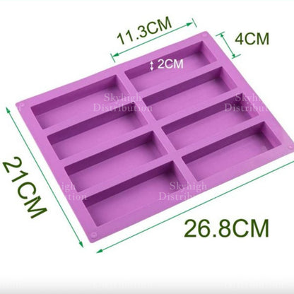Bar Soap Silicone Molder Chocolate Molder Rectangle Cake Handmade DIY
