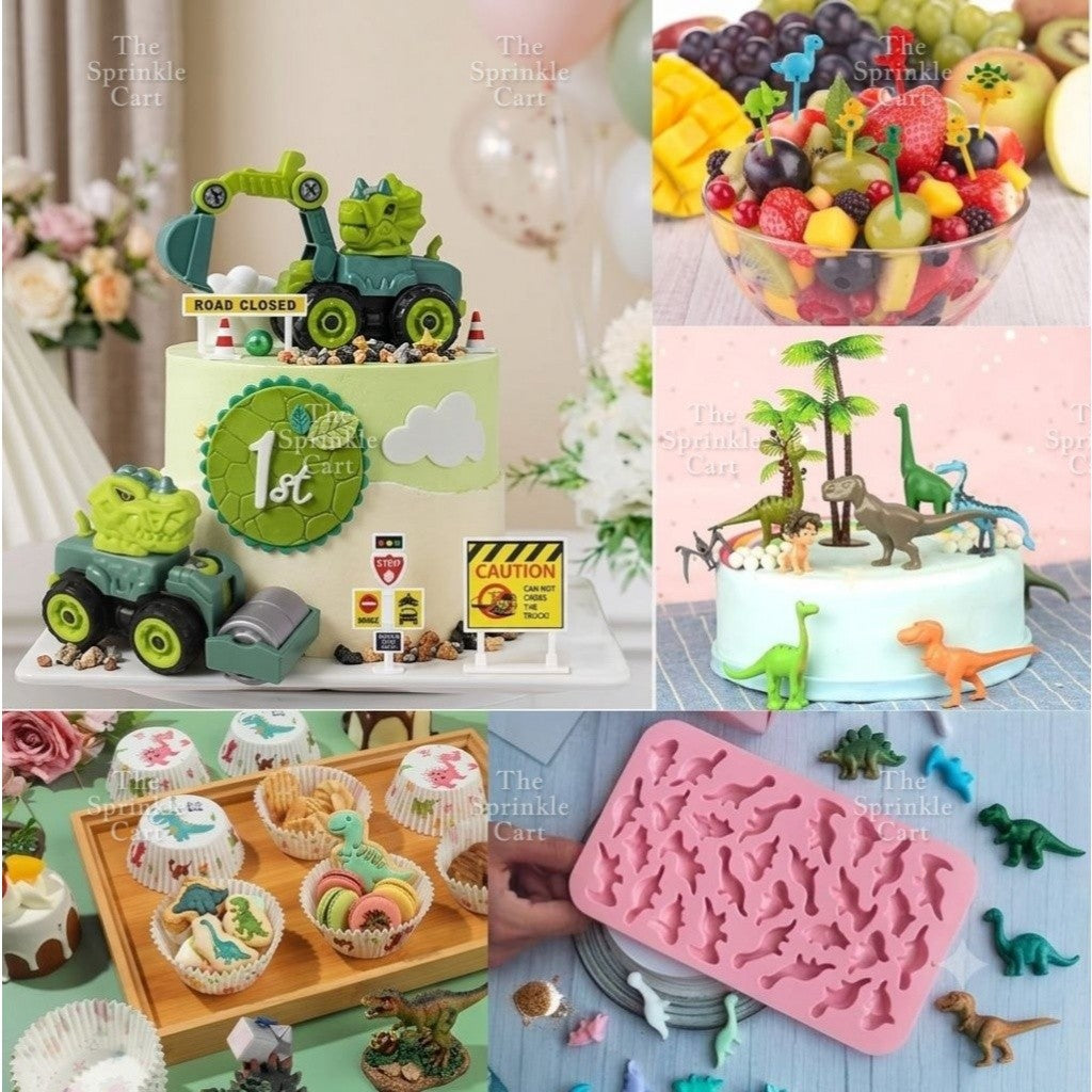 Dinosaur Theme Baking and Bento Packed Lunch Decoration and Toy Party Supplies TSC