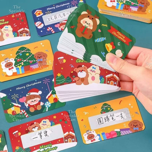 Christmas Scratch Card DIY Children Handwritten Surprise Gift Award TSC