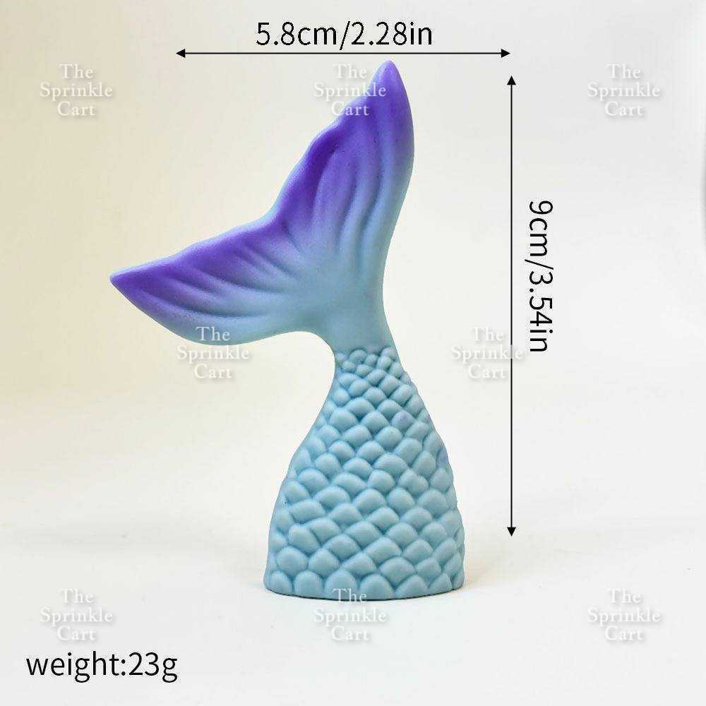 Mermaid Theme Toy Topper Silicone Molder Stencil for Cake Decoration TSC