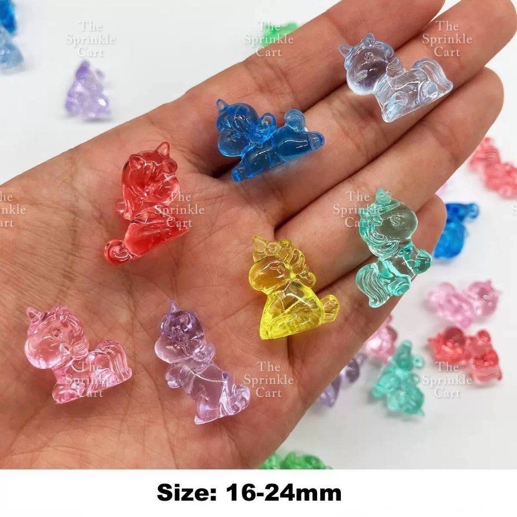 Translucent Crystal Resin Charms Toppers for DIY Cake Decoration Arts and Crafts TSC