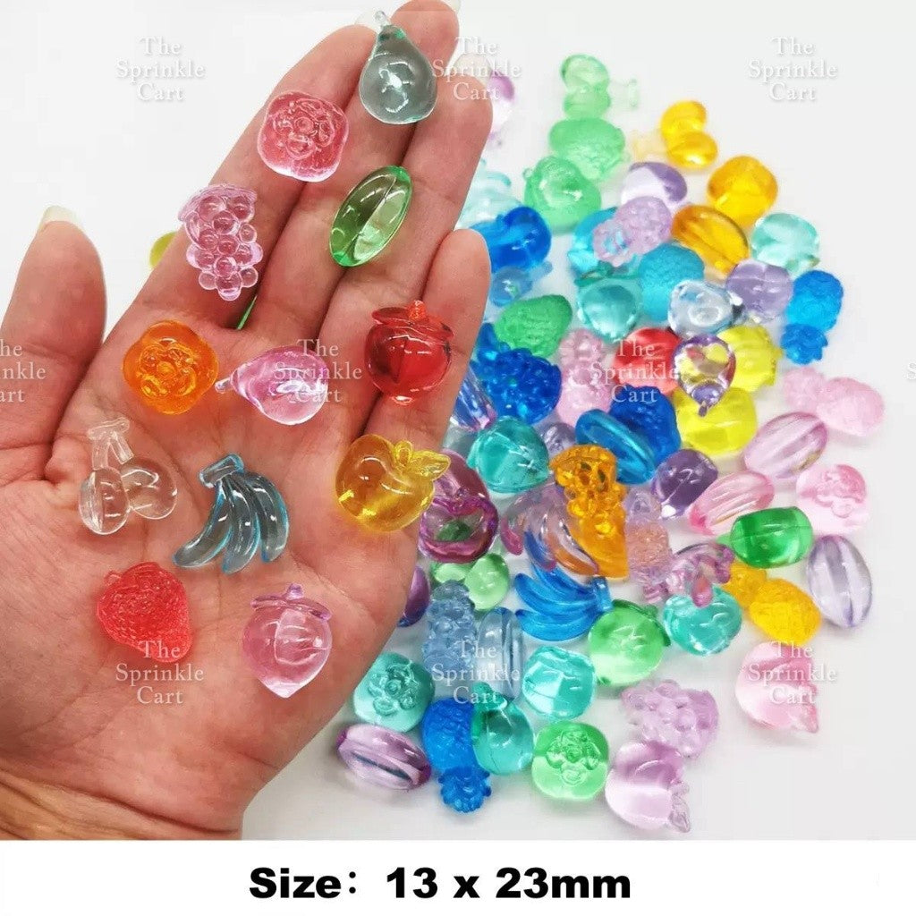 Translucent Crystal Resin Charms Toppers for DIY Cake Decoration Arts and Crafts TSC
