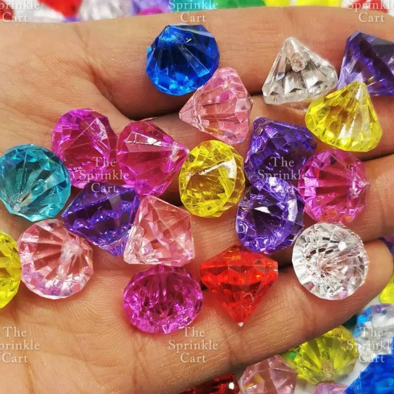 Translucent Crystal Resin Charms Toppers for DIY Cake Decoration Arts and Crafts TSC