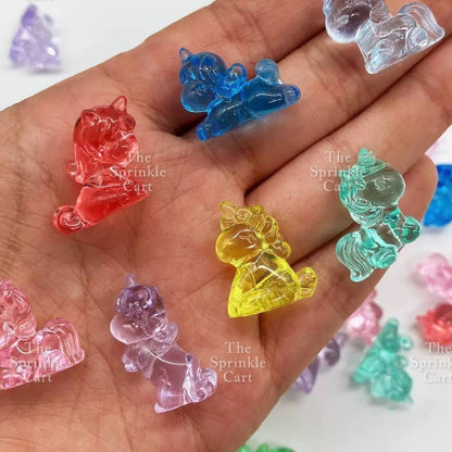 Translucent Crystal Resin Charms Toppers for DIY Cake Decoration Arts and Crafts TSC