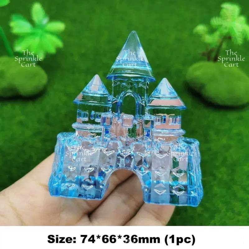 Castle Prince Princess Cake Paper and Acrylic Topper TSC