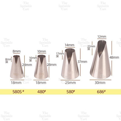 1M 2F 2D 6B 195 Nozzle Tip for Cake Icing Buttercream Pastry Decoration TSC