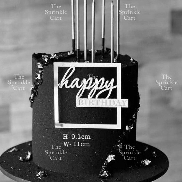 Acrylic Happy Birthday Happy Anniv & Baby Shower Cake Topper Birthday Wedding Party Decoration TSC