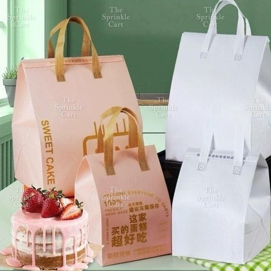 Insulated Self-adhesive Takeout Bag for Single and Double Layer Cake Packaging TSC