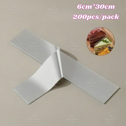 Swiss Roll Greaseproof Divider Liner and Cello Acetate Mousse Cake Border TSC