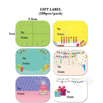 Decorative Sticker Roll for DIY and Occasion Label TSC