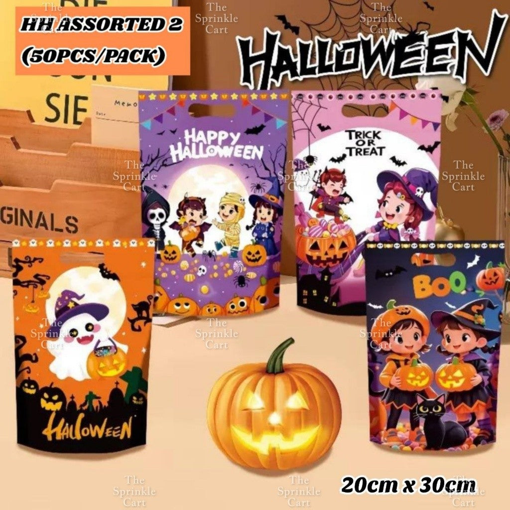 50pcs Christmas Halloween Candy Gift Loot Bag Packaging TSC