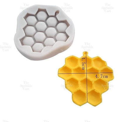 Honeycomb and Bee Theme Silicone Molder for Cake Decoration TSC