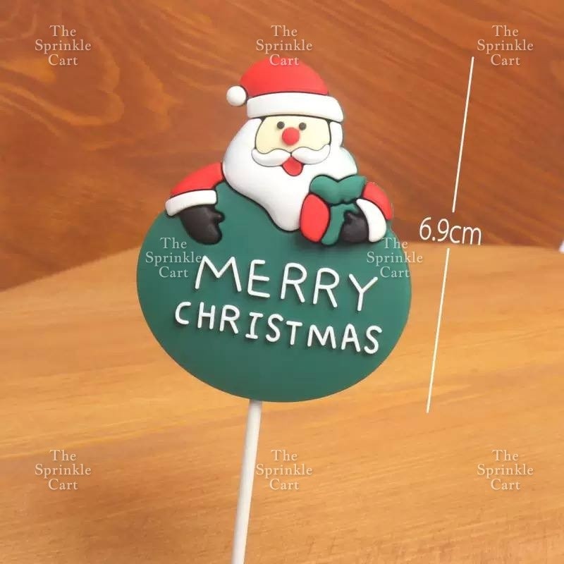 Christmas Cake Topper Polymer Ornament Decoration TSC