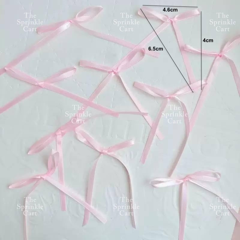 Colorful Glitter Ribbon Bow Tie Ballet and Spike Cake Topper TSC