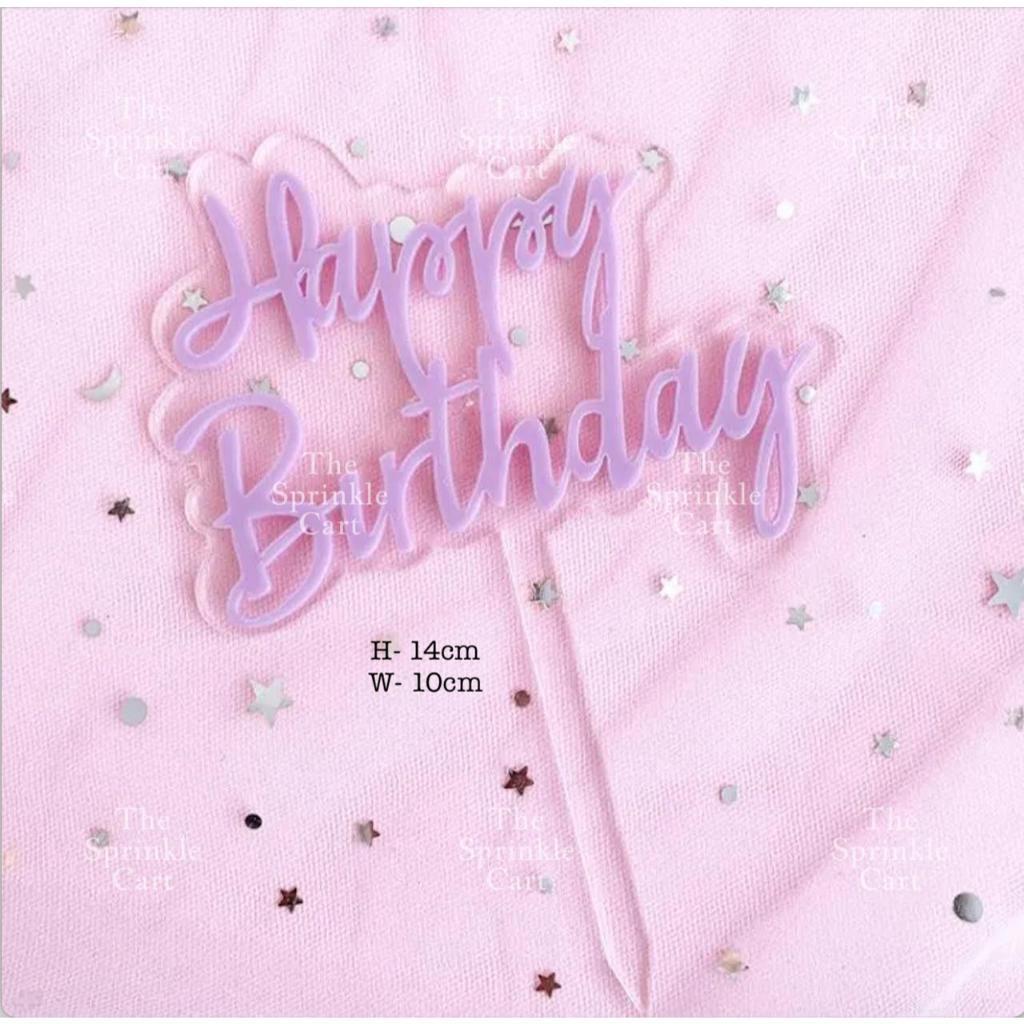 Floral Acrylic Topper Birthday Anniversary Bride to be Mr & Mrs Wedding Anniversary