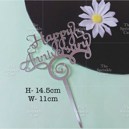 Floral Acrylic Topper Birthday Anniversary Bride to be Mr & Mrs Wedding Anniversary