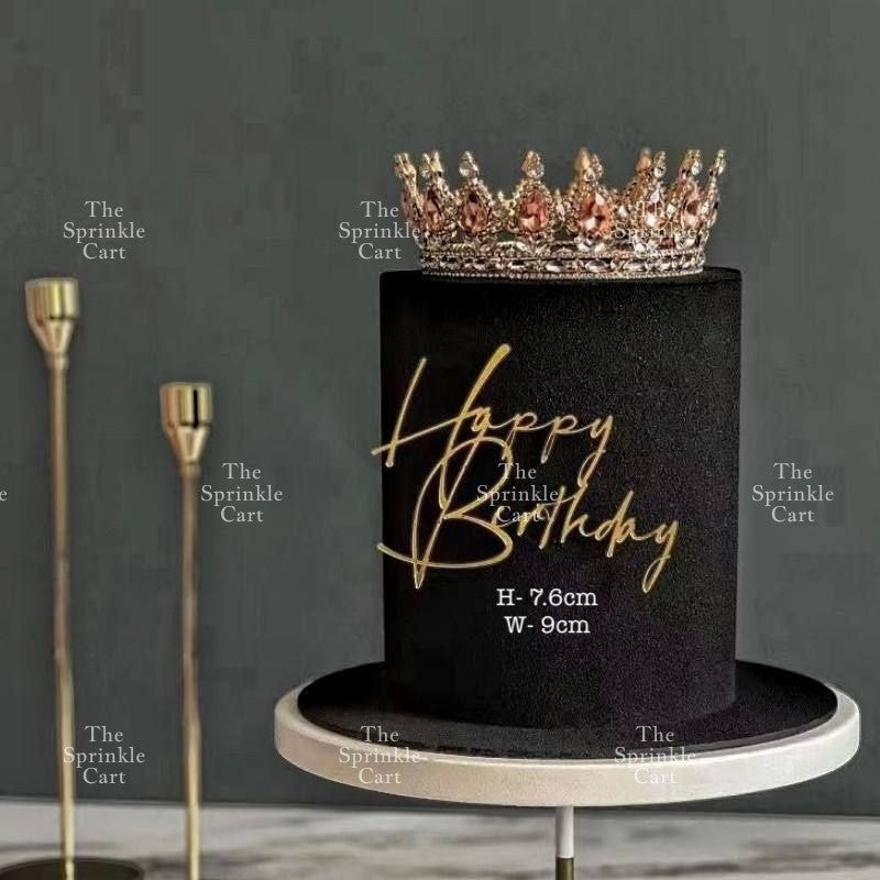 Acrylic Happy Birthday Happy Anniv & Baby Shower Cake Topper Birthday Wedding Party Decoration TSC