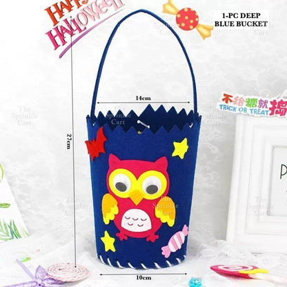 Trick or Treat Goodie Candy Bag and Bucket for Adult Children Halloween Party TSC