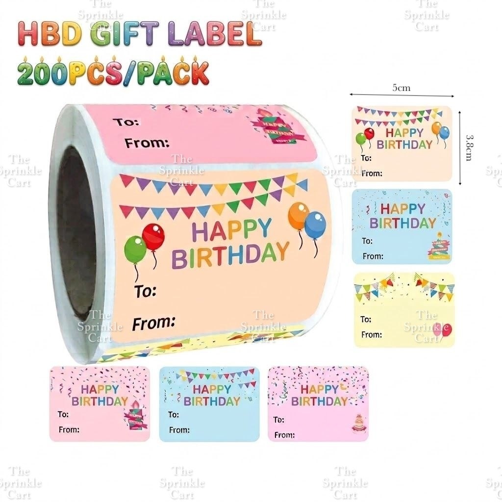 Decorative Sticker Roll for DIY and Occasion Label TSC