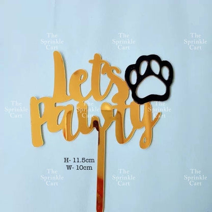 Dog Cat Paw Themed Silicone Molder and Acrylic Topper TSC