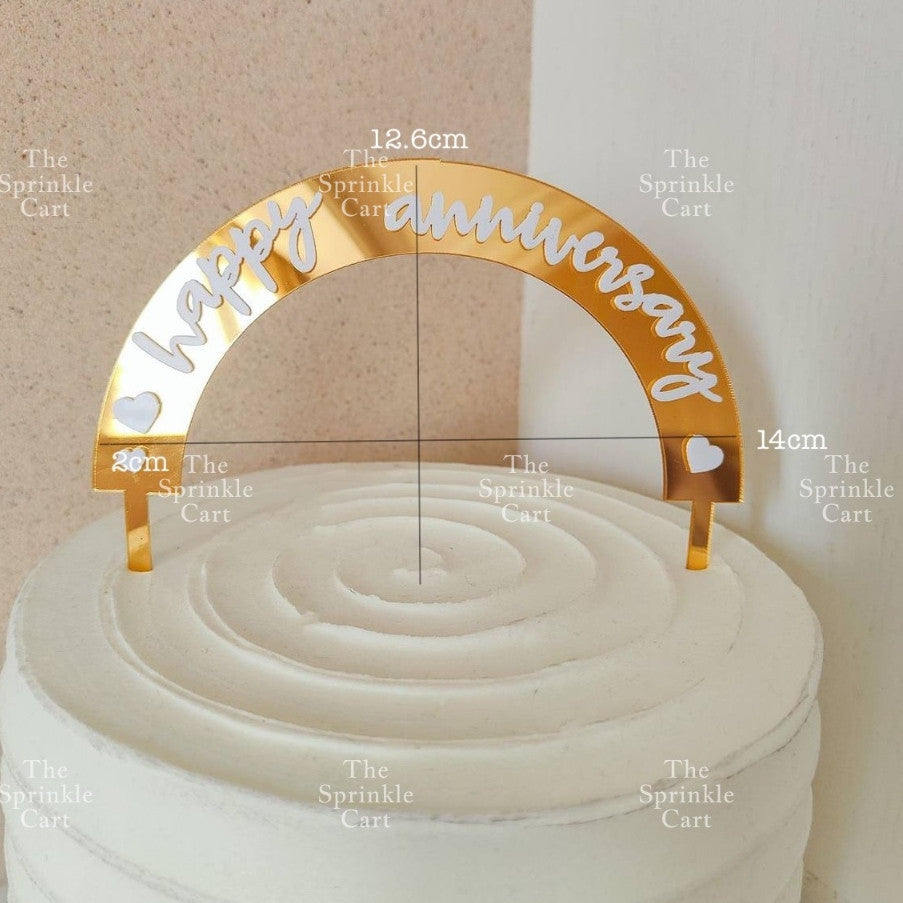 Acrylic Happy Birthday Happy Anniv & Baby Shower Cake Topper Birthday Wedding Party Decoration TSC