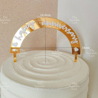 Acrylic Happy Birthday Happy Anniv & Baby Shower Cake Topper Birthday Wedding Party Decoration TSC