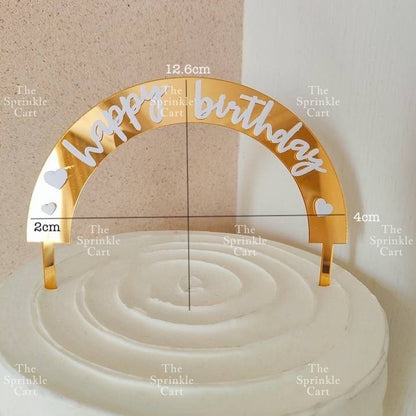 Acrylic Happy Birthday Happy Anniv & Baby Shower Cake Topper Birthday Wedding Party Decoration TSC