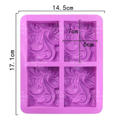 Bar Soap Silicone Molder Chocolate Molder Rectangle Cake Handmade DIY